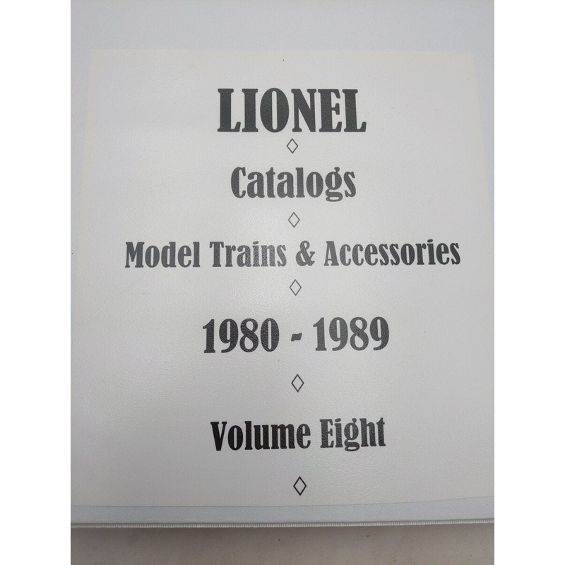 Lionel 1980-1989 Model Train & Accessory Catalogs [24] EX
