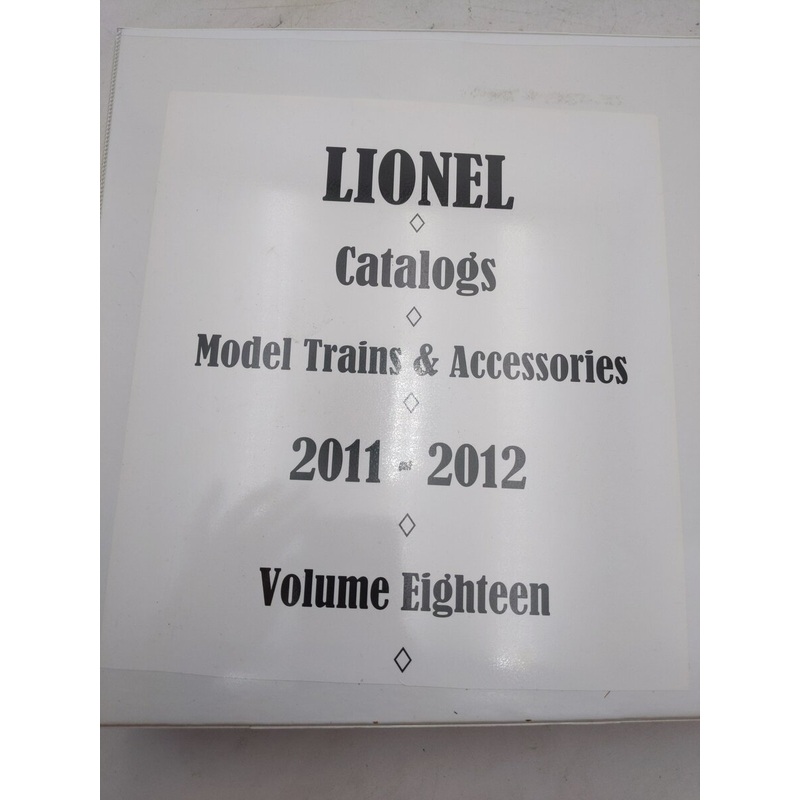 Lionel 2011-2012 Model Trains & Accessories Catalogs [11] EX