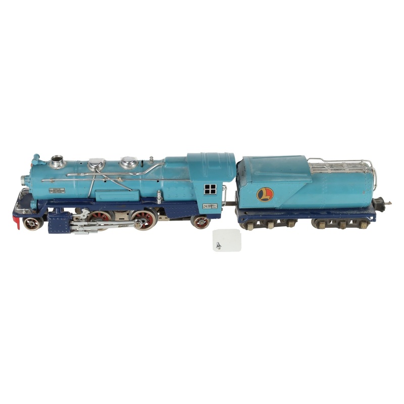 Lionel 263E Vintage O Blue Comet Tinplate Steam Locomotive & Tender VG