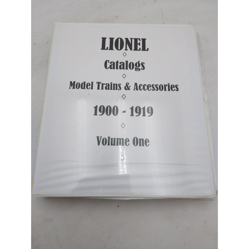 Lionel Vintage O 1900-1919 Model Trains & Accessories Catalogs [17] VG