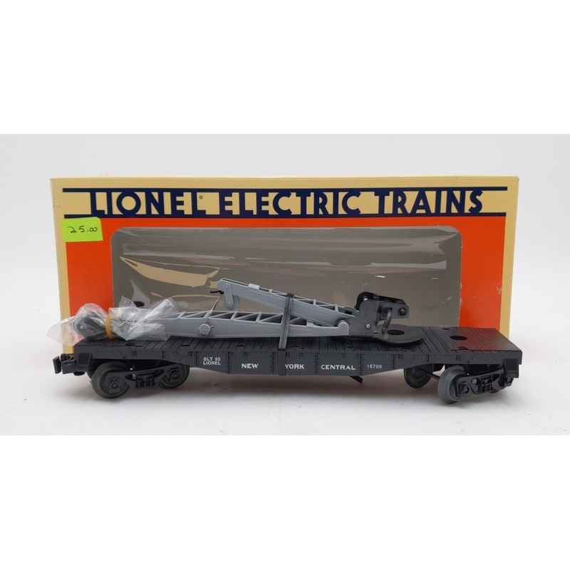Lionel 6-16709 O Gauge New York Central Derrick Car EX/Box