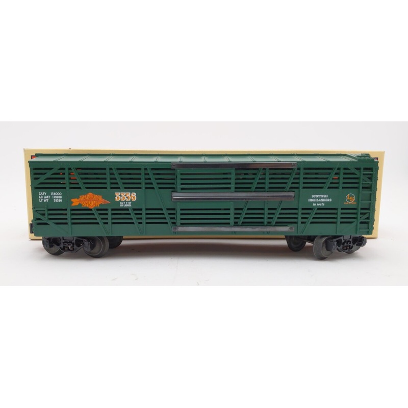 Lionel 6-19540 O Gauge Broken Arrow Ranch Stock Car #3356 VG/Box