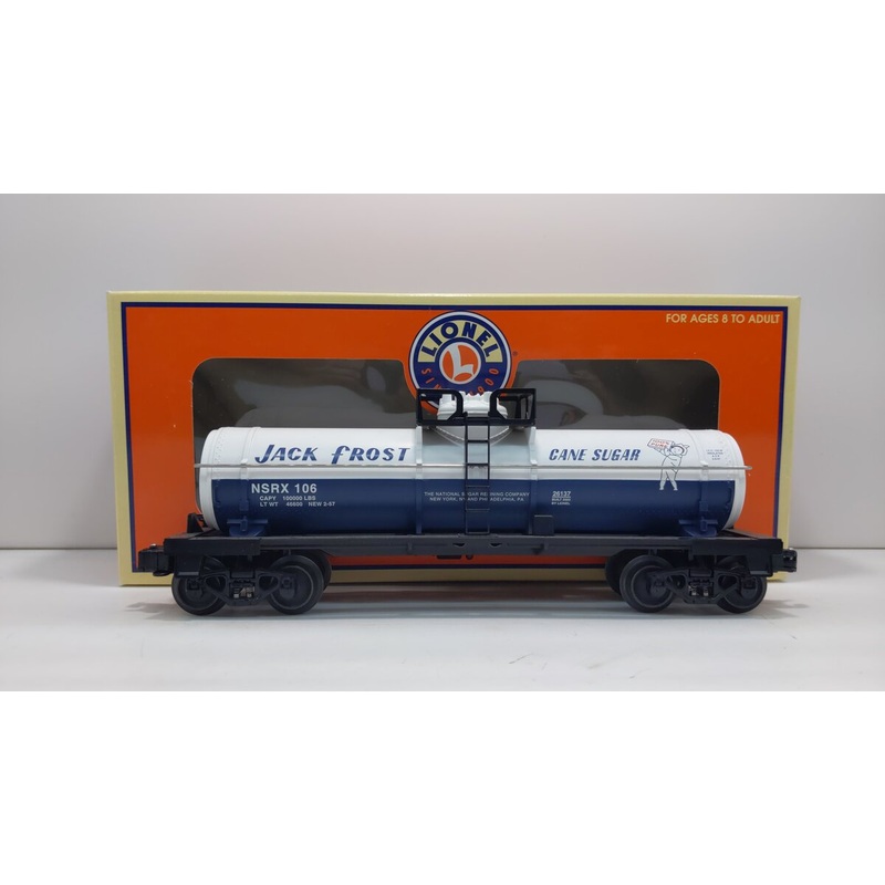Lionel 6-26137 O Gauge Jack Frost Single Dome Tank Car #106 LN/Box