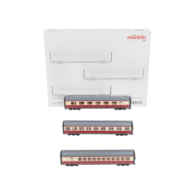 Marklin 43115 HO Scale TEE DB VT Europe Express Passenger Car (Set of 3) LN/Box