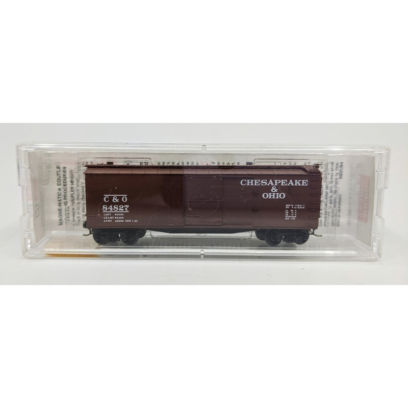 Micro-Trains 03910070 N C&O 40′ Single Door Double Sheathed Boxcar #84827 NIB