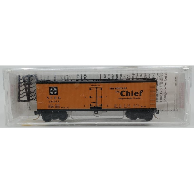 Micro-Trains 04700230 N Santa Fe The Chief 40′ Dbl Wood-Sheathed Reefer #26243 NIB