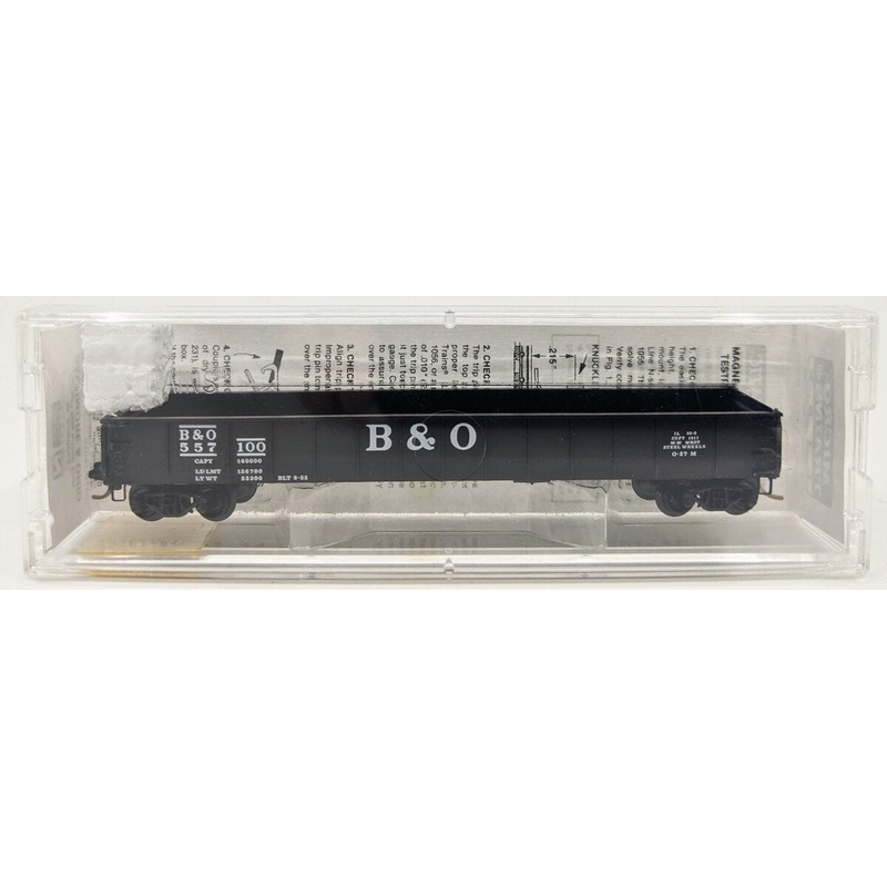 Micro-Trains 04800020 N B&O 50′ Straight Side Gondola w/ Drop Ends #557100 NIB