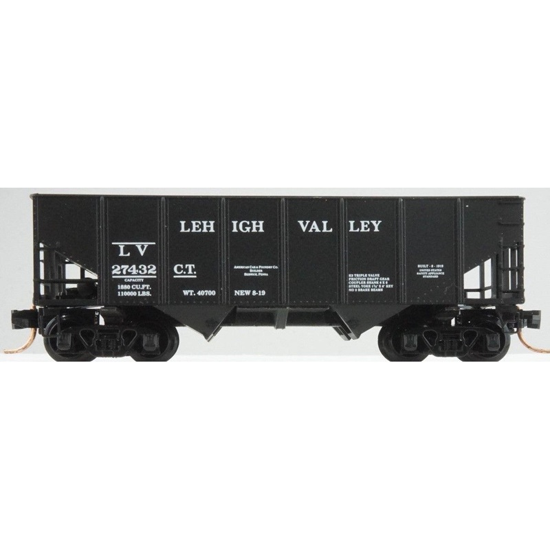 Micro-Trains 05600330 N Lehigh Valley 33′ Rib Side Twin Bay Hopper #27432 NIB