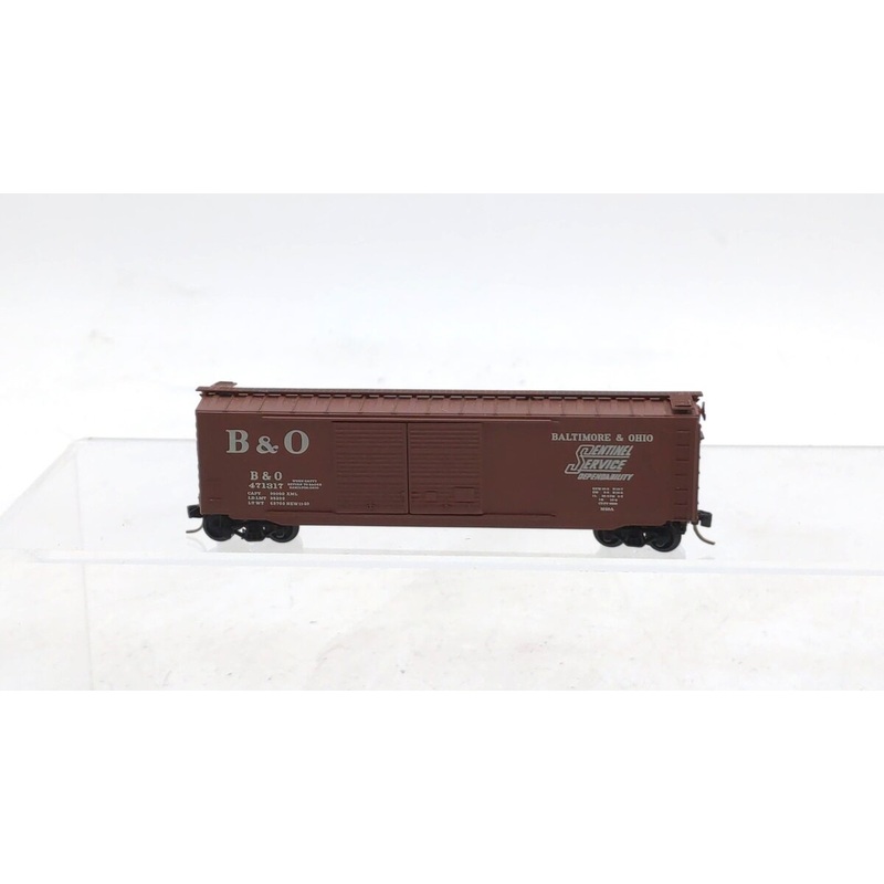 Micro-Trains 03400070 N Baltimore & Ohio 50′ Double Door Boxcar #471317 EX