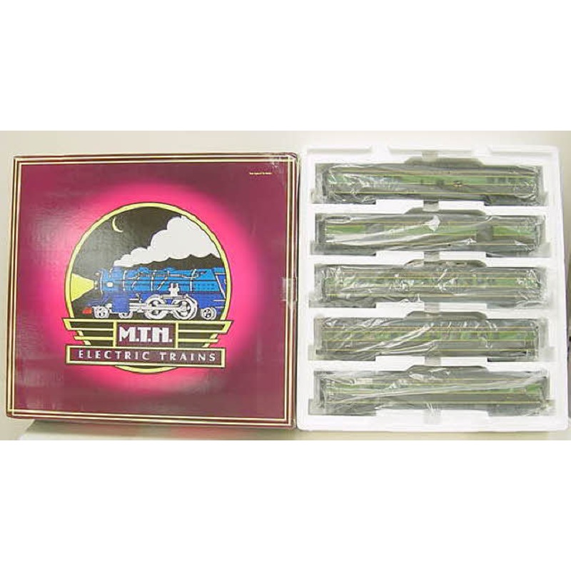 MTH 20-65046 O Northern Pacific 70′ Streamlined Passenger Car Set (Set of 5) LN/Box