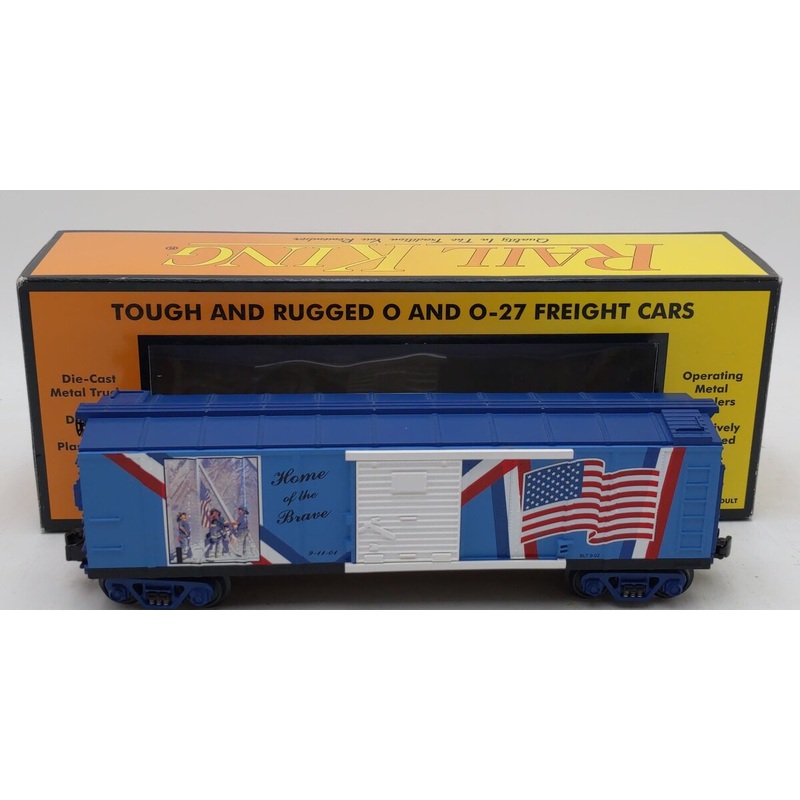 MTH 30-74088 O Gauge Ground Zero Flag Raising Boxcar EX/Box