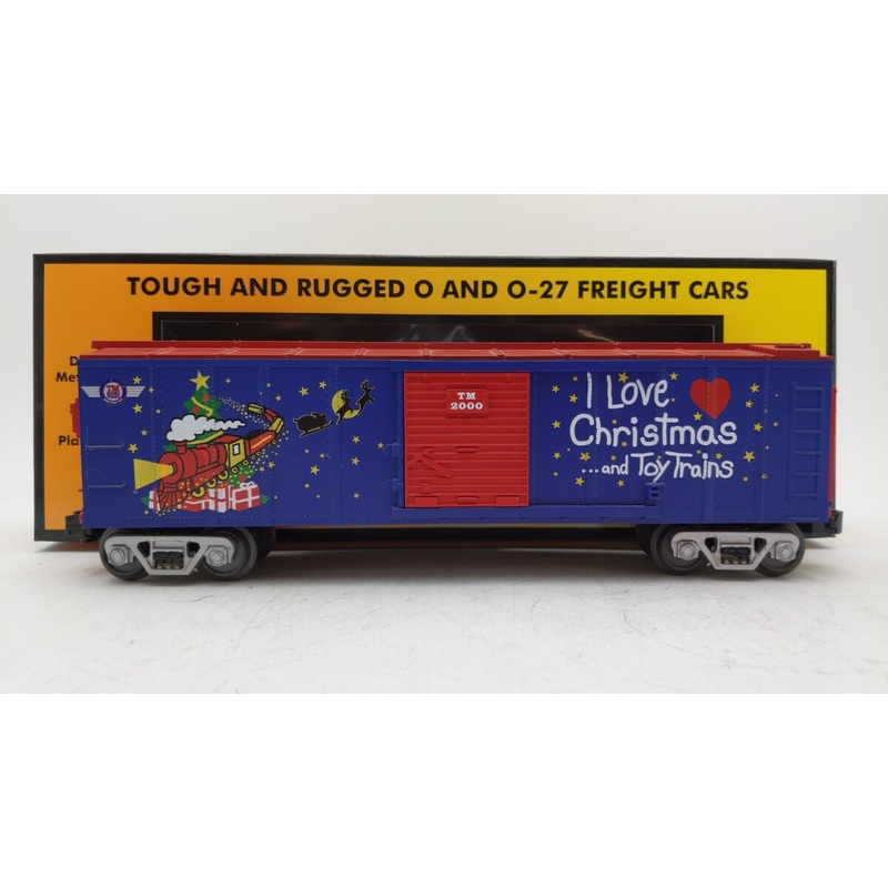 MTH 30-7451 O Gauge I Love Christmas & Toy Trains Boxcar #2000 EX/Box