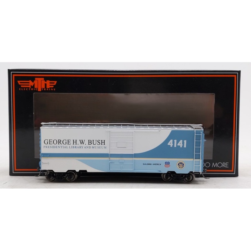 MTH 85-74168 HO 40′ PS-1 George H. W. Bush Box Car #4141 NIB