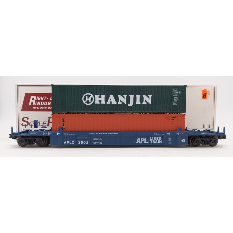 Right-of-Way 2005 O APL Flatcar w/Containers EX/Box