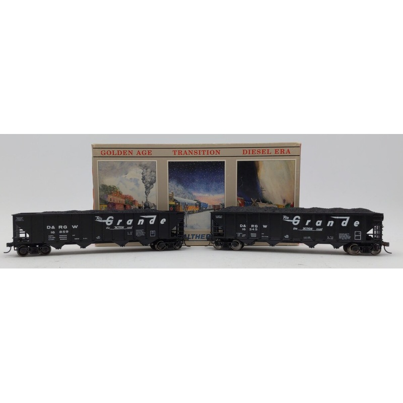 Walthers 932-4903 HO 100 Ton Quad Hopper D&RGW: 16345, 16859 EX/Box
