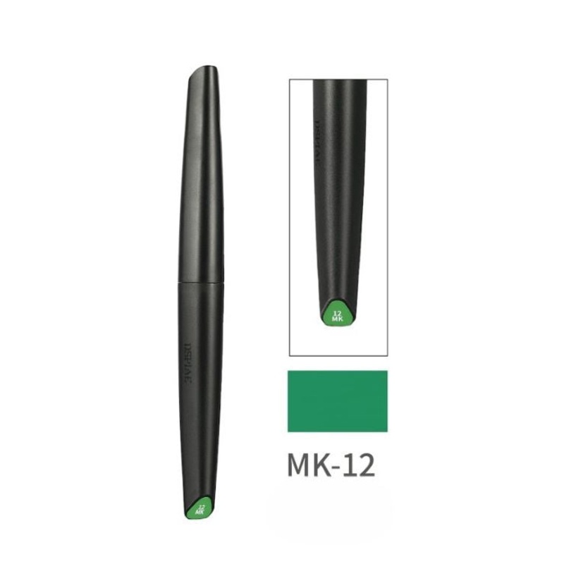 Dspiae MK-12 Armored Green Eco-friendly Water-based Soft Head Marker