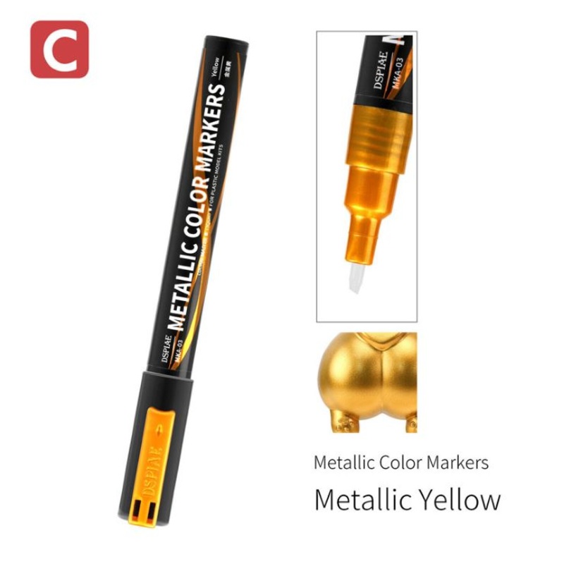 Dspiae MKA-03 Metallic Yellow Super Metallic Color Marker