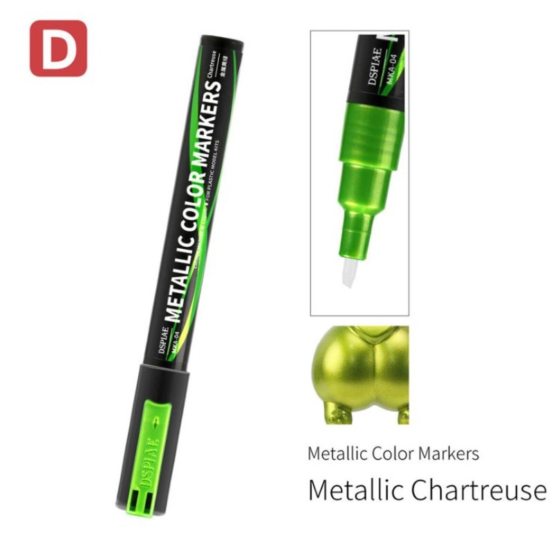 Dspiae MKA-04 Metallic Chartreuse Super Metallic Color Marker