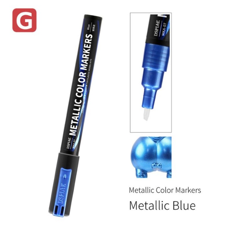 Dspiae MKA-07 Metallic Blue Super Metallic Color Marker