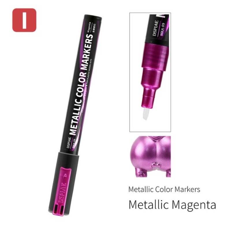 Dspiae MKA-09 Metallic Magenta Super Metallic Color Marker
