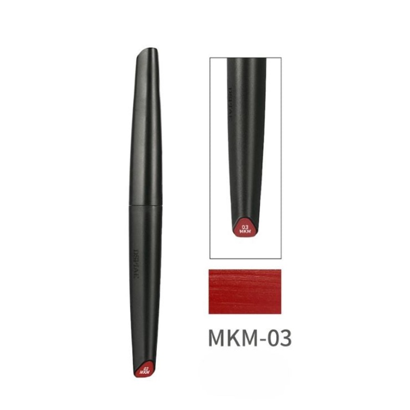 Dspiae MKM-03 Metallic Red Eco-friendly Water-based Soft Head Marker