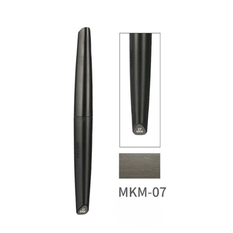 Dspiae MKM-07 Metallic Grey Eco-friendly Water-based Soft Head Marker