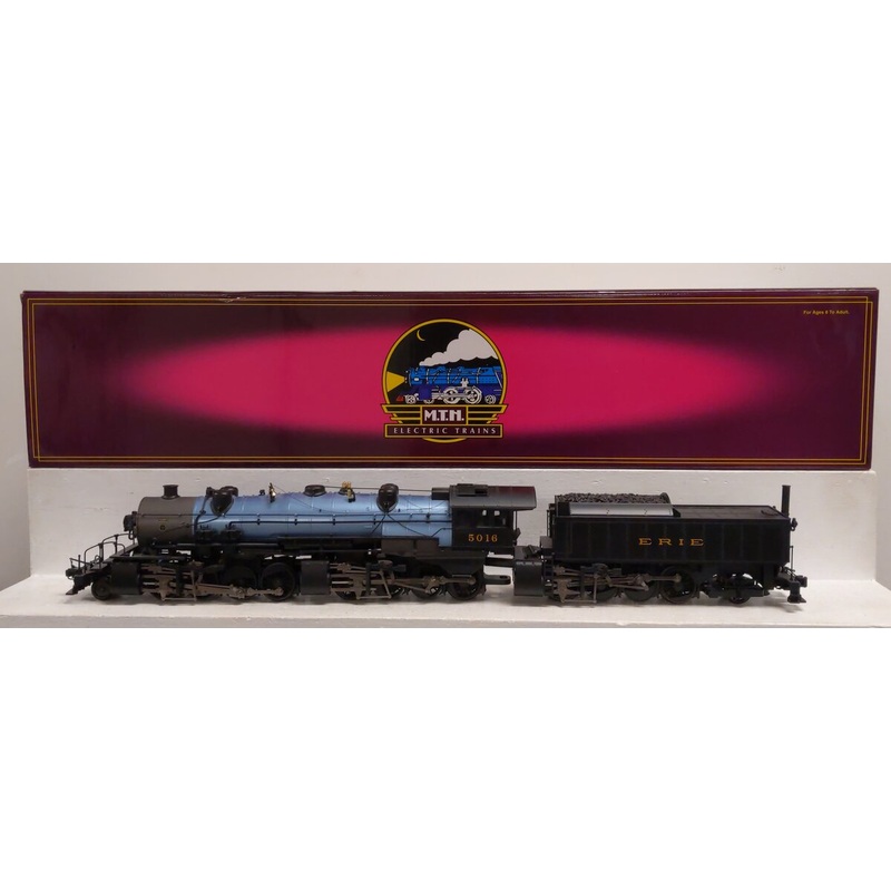 MTH 20-3069-1 O Erie 2-8-8-8-2 Triplex Steam Locomotive & Tender #5016 w/PS2 LN/Box