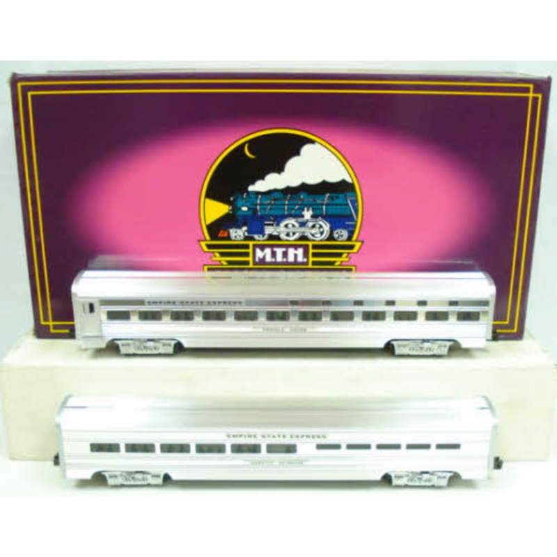 MTH 20-6509 O New York Central 70” Aluminum Passenger Car Set (Set of 2) LN/Box
