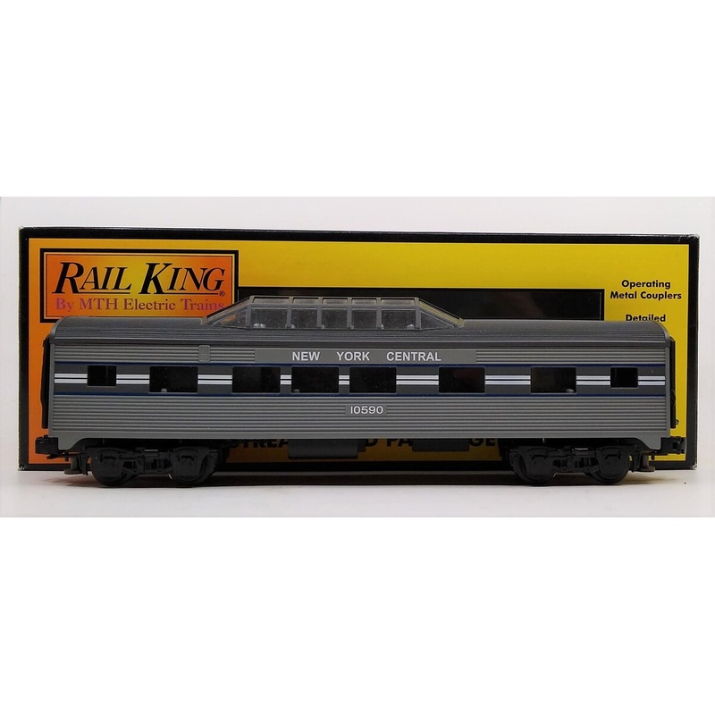 MTH 30-6022 O New York Central Streamlined Vista Dome Car #10590 LN/Box