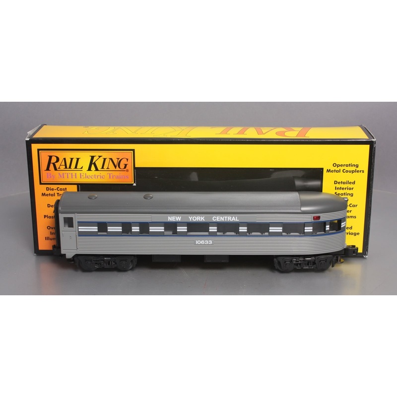 MTH 30-6023 O New York Central Streamlined Observation Car #10633 LN/Box
