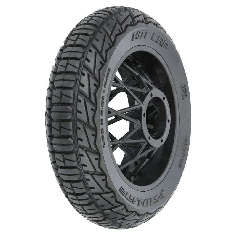 Pro-Line Racing 1024310 1:4 Hot Lap MX S3 Rear Tire MTD Supermoto Wheel