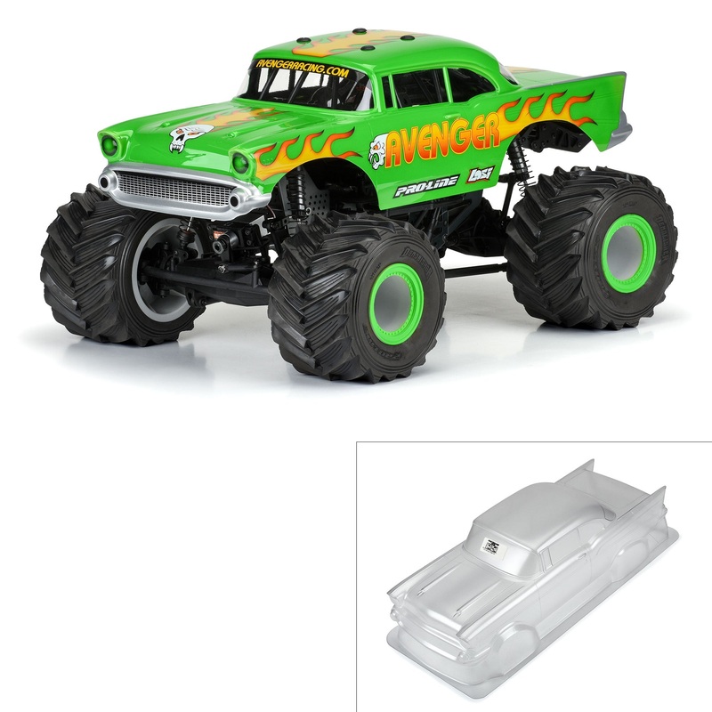 Pro-Line Racing 363000 1:8 LMT/Crawler/MT 1957 Chevy Bel Air Avenger Clear Body