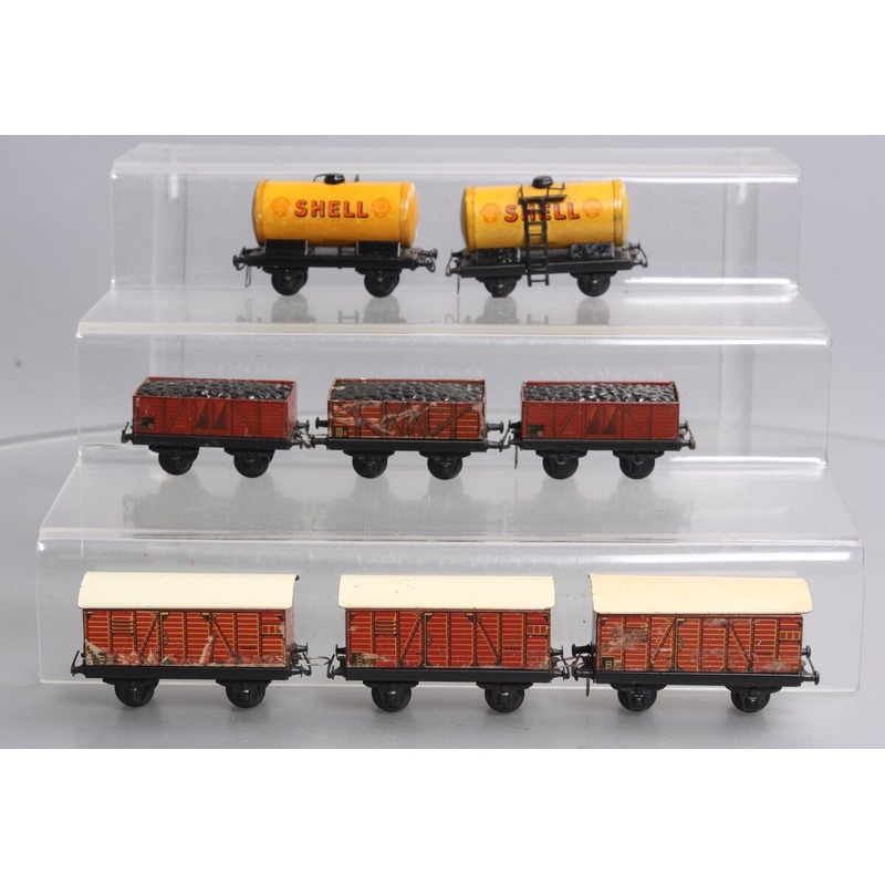 Trix Vintage HO Assorted Freight Cars: 2063, 2068, 2061 [8] VG