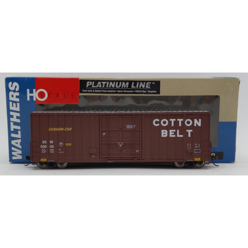 Walthers 932-7148 HO Cotton Belt Gunderson 50′ Hi-Cube Paper Box Car #59006 LN/Box