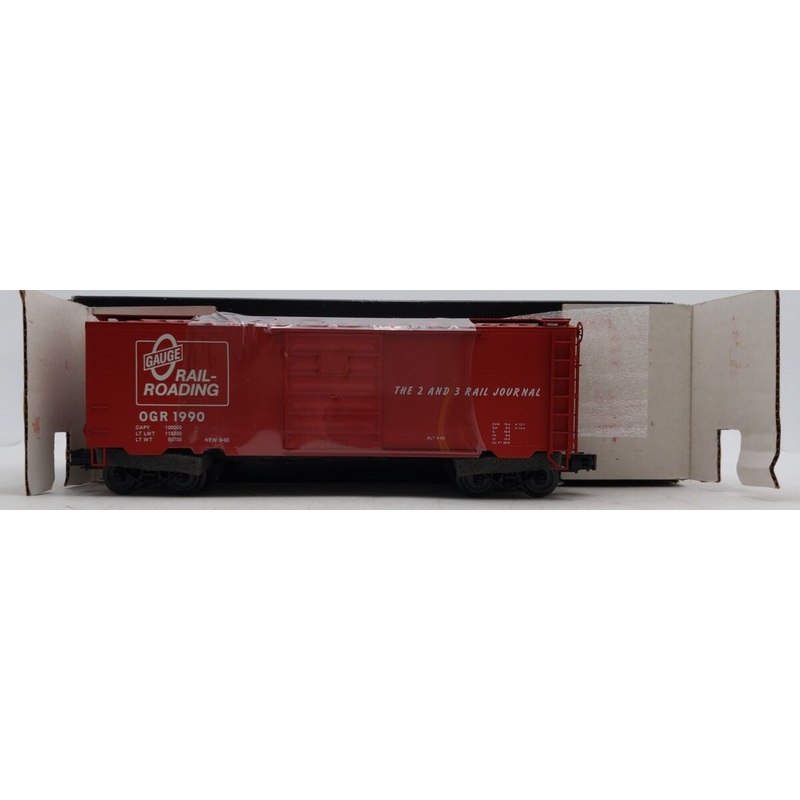 Weaver OGR1990 O Gauge Rail-Roading Boxcar 1990 LN/Box