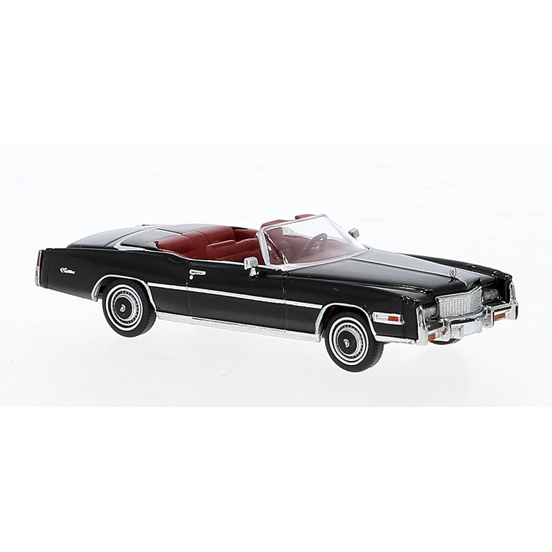 Brekina Automodelle 19756 HO Top Down Black 1975 Cadillac Eldorado Convertible