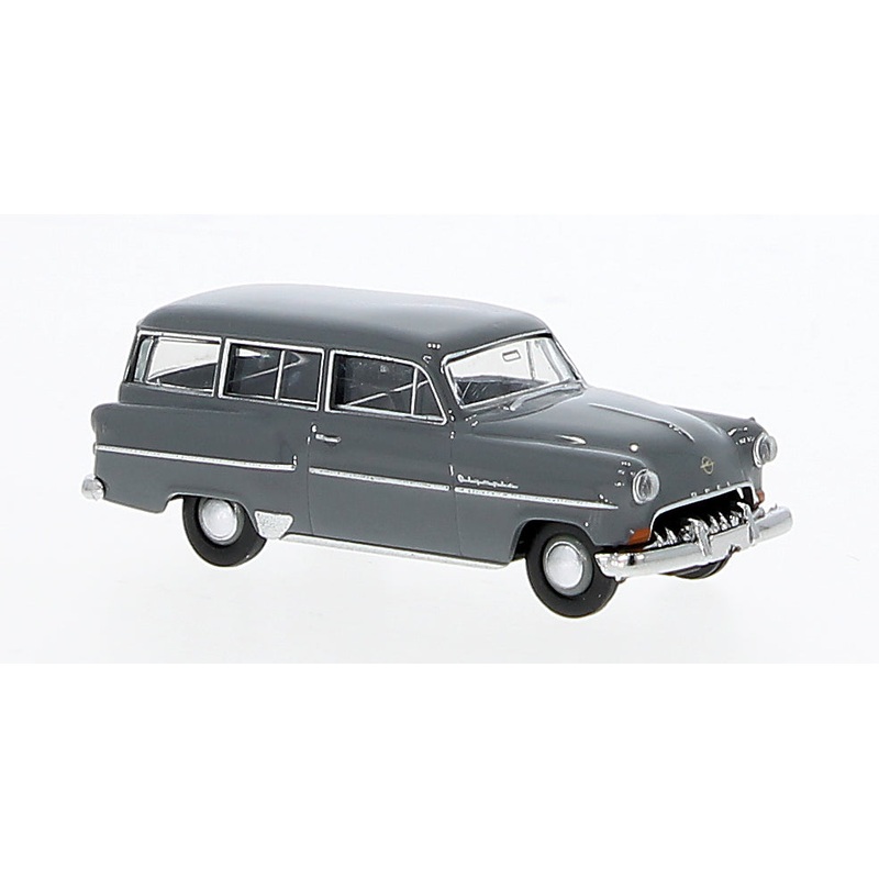 Brekina Automodelle 20243 HO Gray 1954 Opel Olympia Caravan Station Wagon