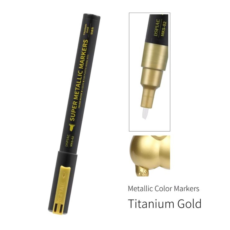 Dspiae MKS-02 Titanium Gold Super Metallic Color Marker