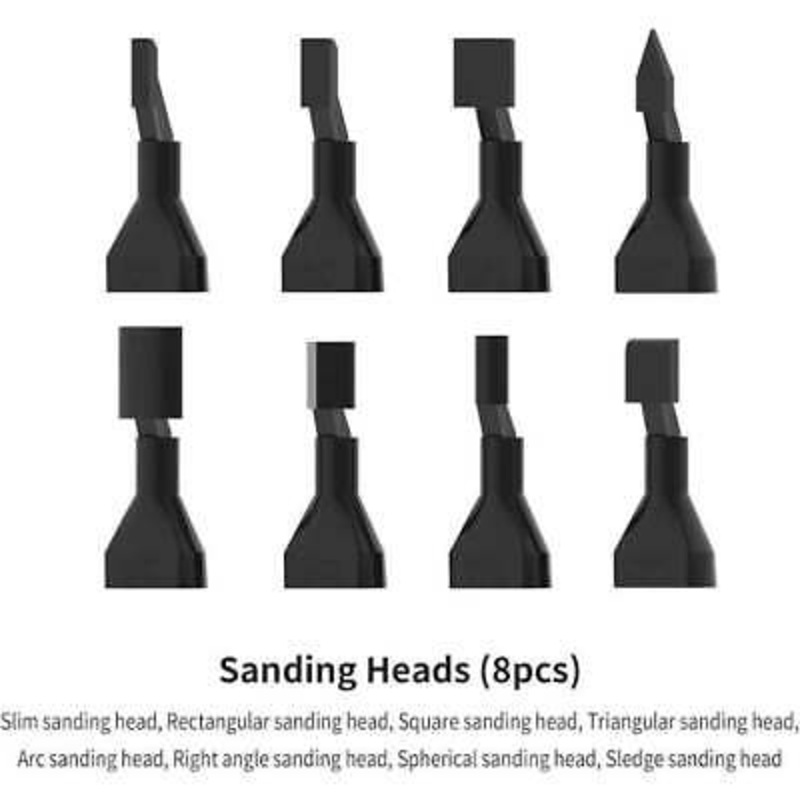 Dspiae RA-10 Reciprocating Sander Sanding Head (Set of 8)
