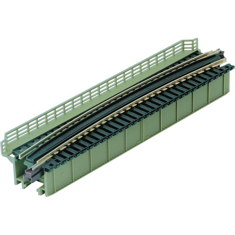 Kato 20-473 N R481 mm 15 degree Light Green Deck Girder Curved Bridge