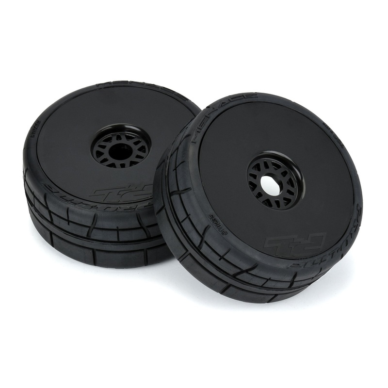 Pro-Line Racing 1023510 1:8 Menace HP BELTED Speed Run F/R Tires MTD 17mm Black