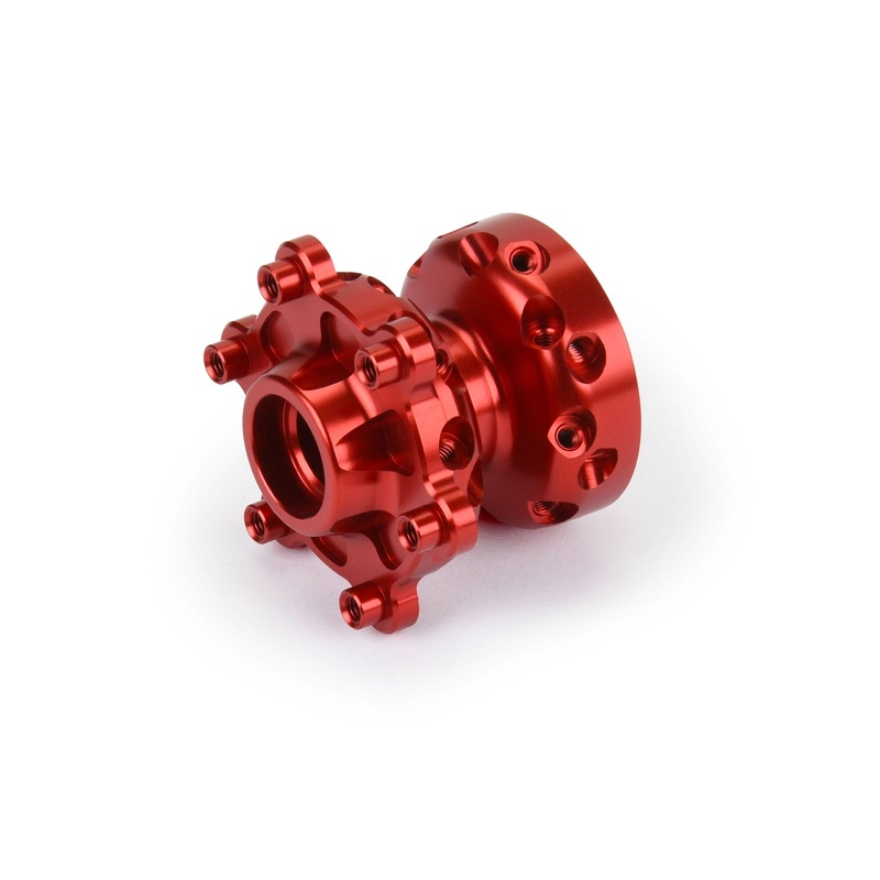 Pro-Line Racing 284703 1:4 Red Promoto-SM Pro-Spec Aluminum Front Hub