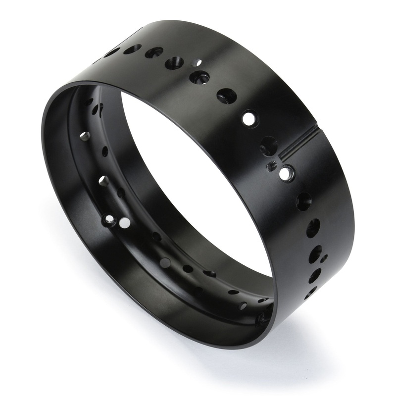 Pro-Line Racing 284806 1:4 Black Promoto-SM Pro-Spec Aluminum Rear Rim