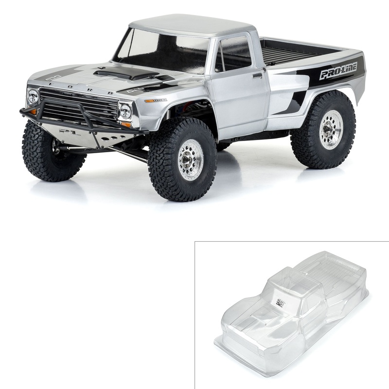 Pro-Line Racing 364700 1:10 12.3 WB Crawler 1967 Ford F-100 Clear Body