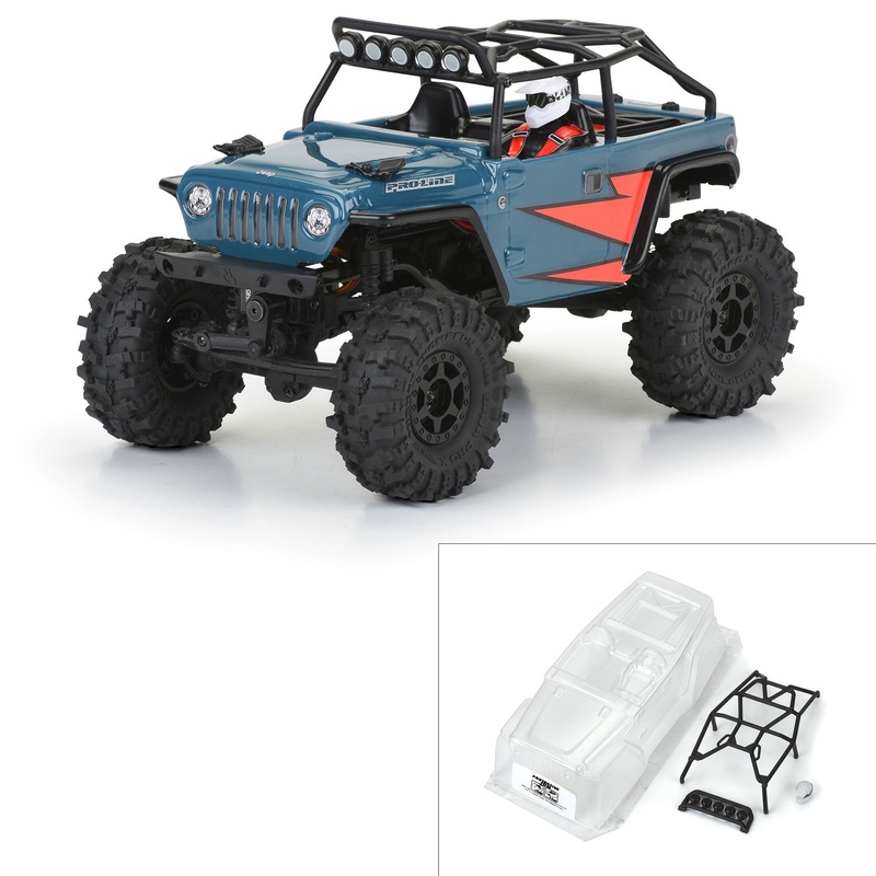 Pro-Line Racing 366400 1:24 SCX24 2004 Jeep LJ Clear Body/Trail Cage