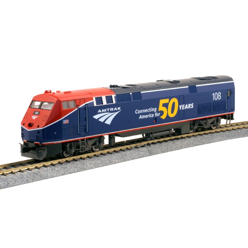 Kato 37-6115-LS HO Amtrak Ph. VI GE P42 Genesis Diesel Locomotive w/ Sound #108