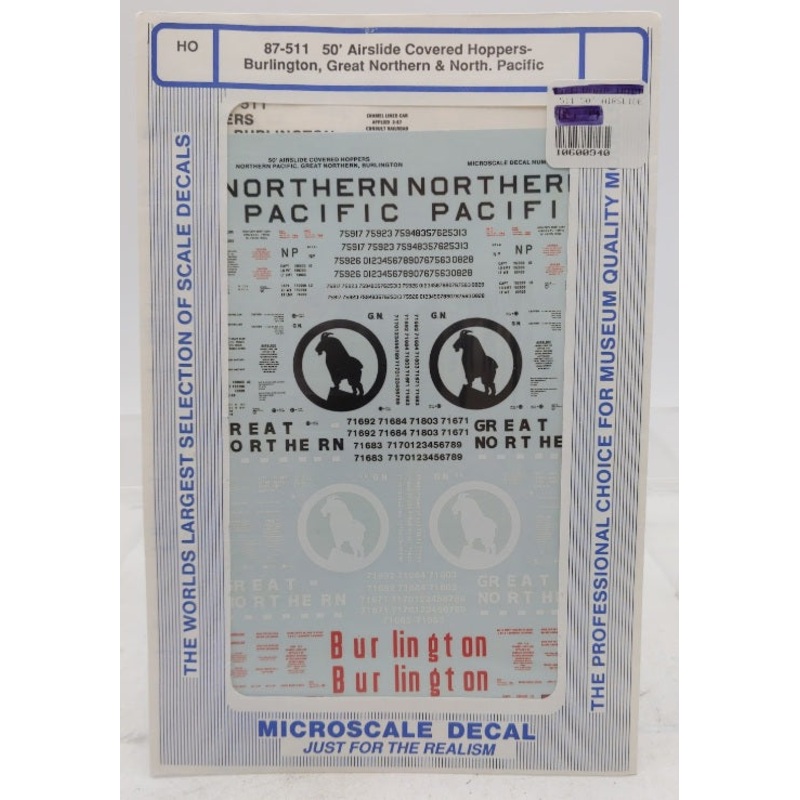 Microscale 87-511 HO Northern Pacific Great Northern 50′ Airslide Covered Hopper