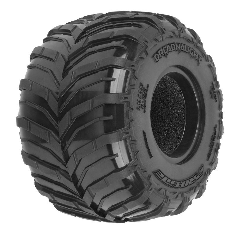 Pro-Line Racing 1026500 1:18 Mini LMT Dreadnaught 1.25/1.75 F/R MT Tires