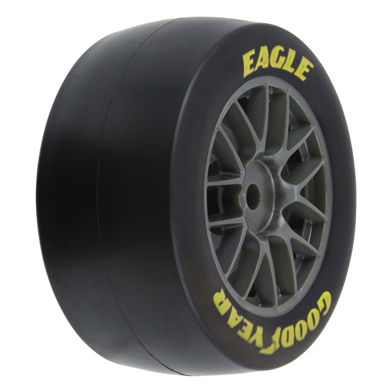 Pro-Line Racing 1030411 1:12 Losi NASCAR Goodyear Eagle Soft Tire F/R Wheels