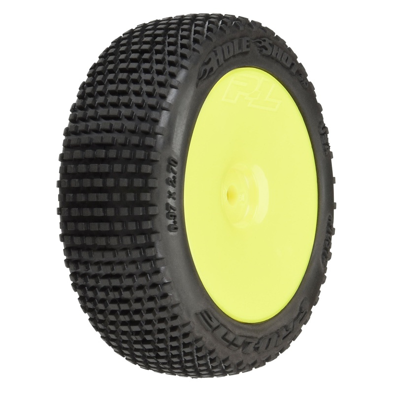 Pro-Line Racing 1031712 1:14 Hole Shot 3.0 F/R Tire MTD 12mm Yellow Velocity